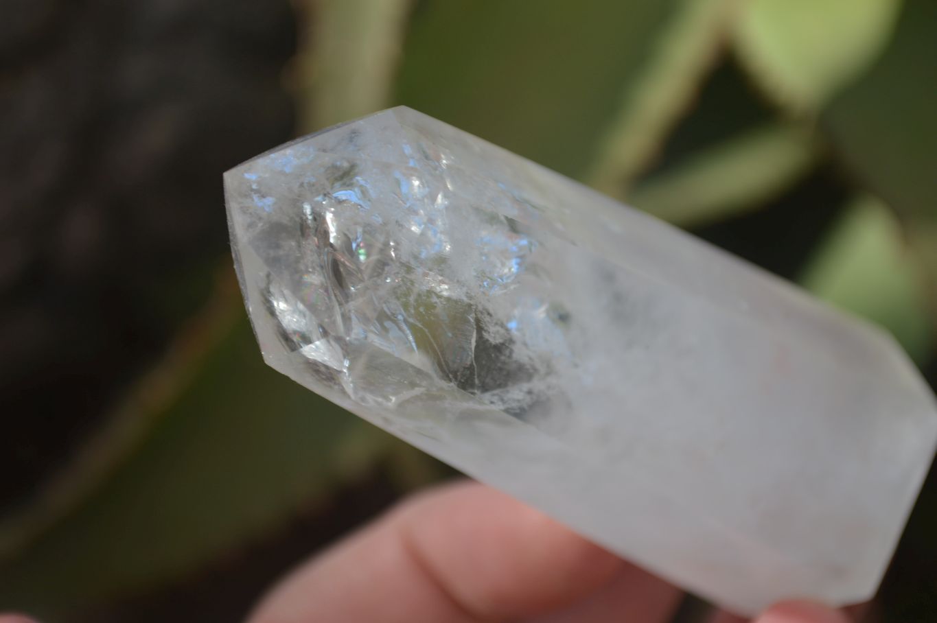 Polished Clear Quartz Crystal Points x 6 From Madagascar - Toprock Gemstones and Minerals 
