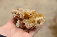 Natural Small Golden Limonite / Lemonite Quartz Clusters  x 12 From Mwinilunga, Zambia - TopRock