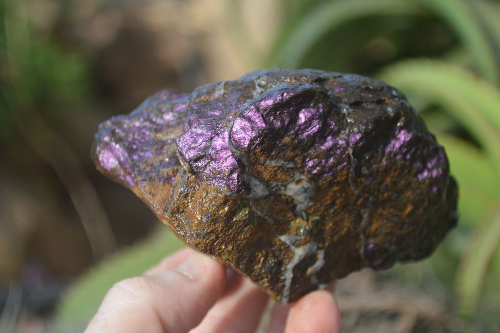 Natural Metallic Purpurite Cobbed Specimens x 3 From Erongo, Namibia - Toprock Gemstones and Minerals 