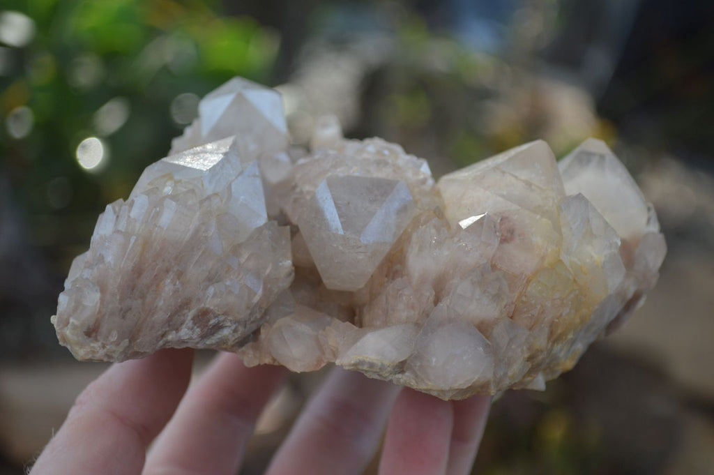 Natural Smokey Quartz Clusters  x 3 From Luena, Congo - Toprock Gemstones and Minerals 