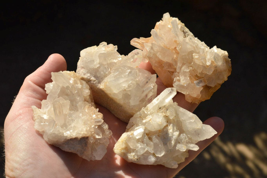 Natural Mixed Selection Of Small Quartz Clusters  x 24 From Madagascar - TopRock