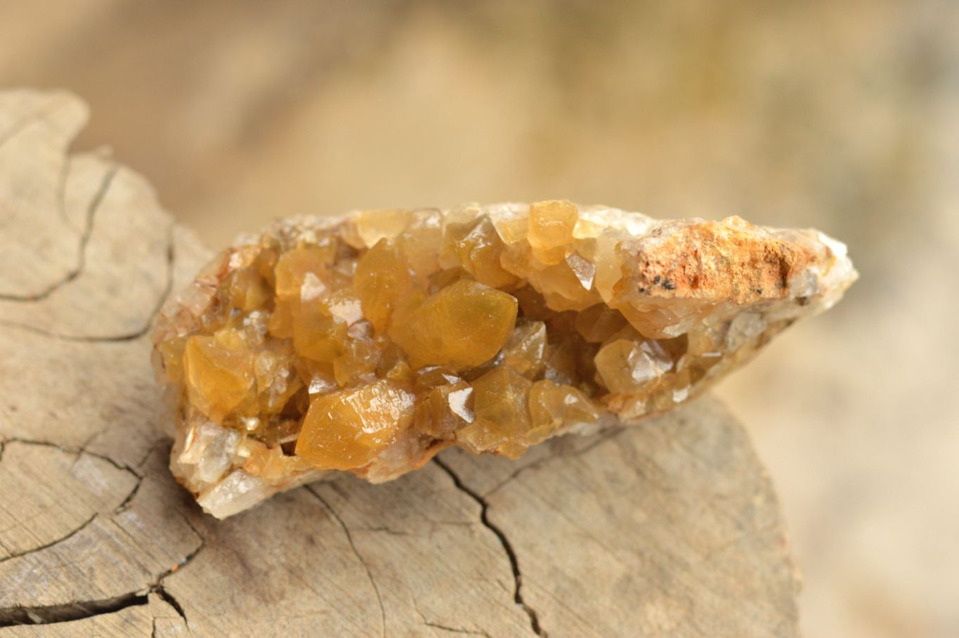Natural Small Golden Limonite / Lemonite Quartz Clusters  x 12 From Mwinilunga, Zambia - TopRock