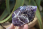 Polished Chevron Amethyst Points x 4 From Zambia - Toprock Gemstones and Minerals 