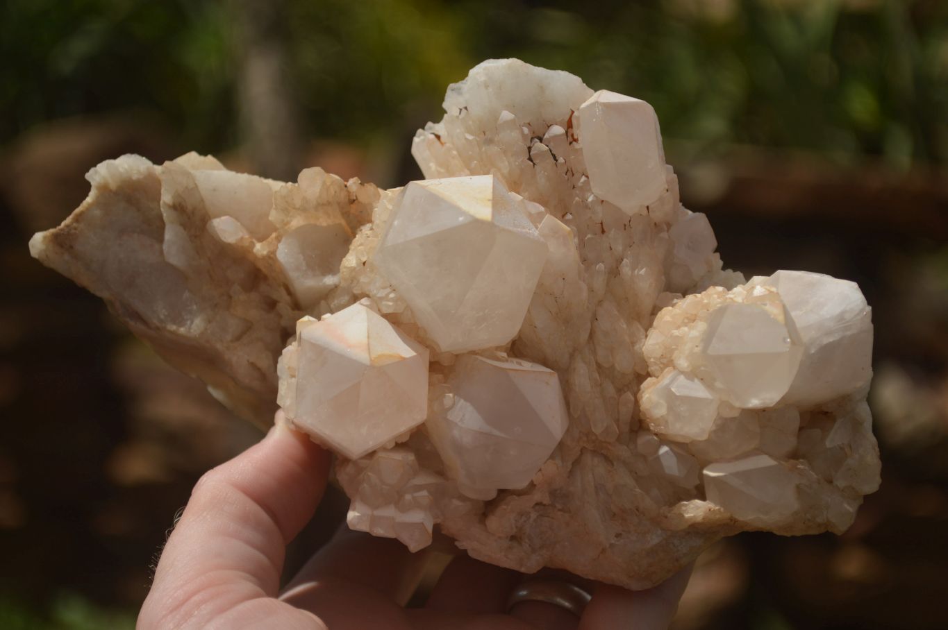 Natural Candle Quartz Clusters  x 5 From Madagascar - TopRock