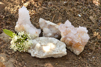 Natural Mixed Spirit Quartz Clusters  x 4 From Boekenhouthoek, South Africa - TopRock