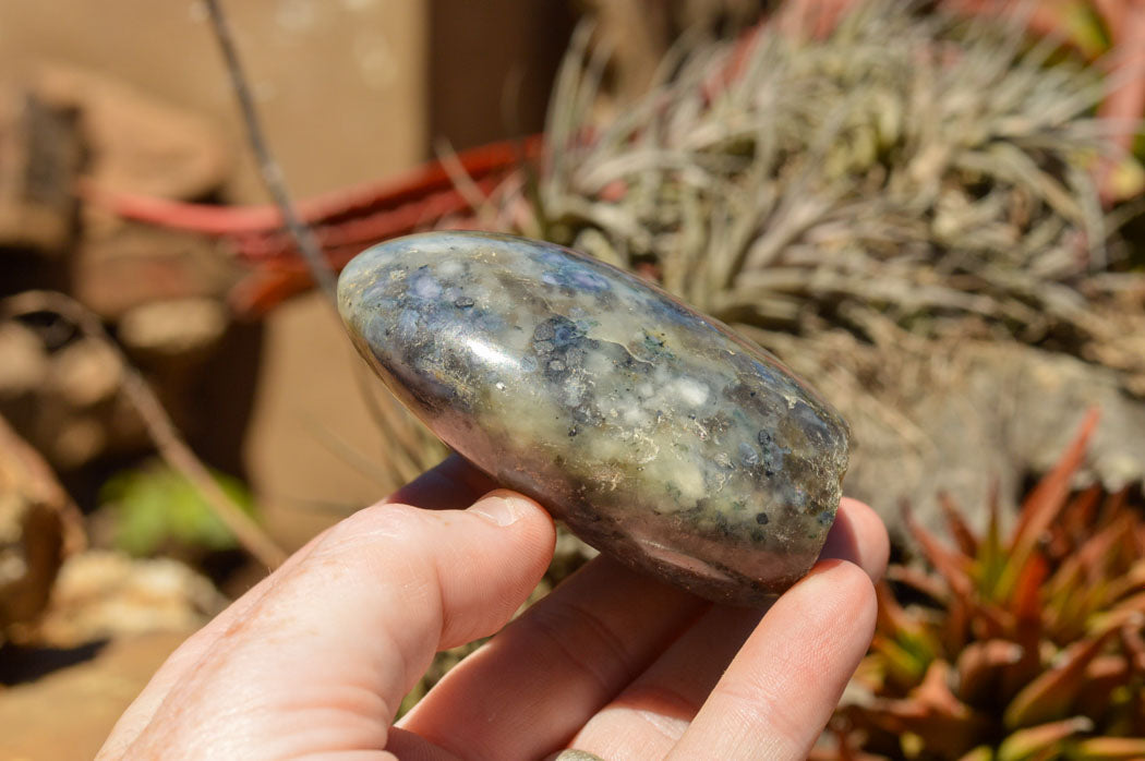 Polished Rare Iolite / Water Sapphire Standing Free Forms  x 6 From Madagascar - TopRock