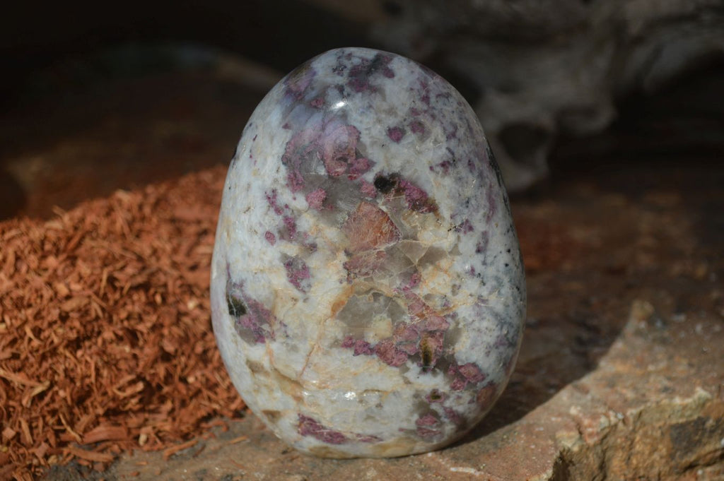 Polished Rubellite Pink Tourmaline Matrix Standing Free Forms x 2 From Madagascar - Toprock Gemstones and Minerals 