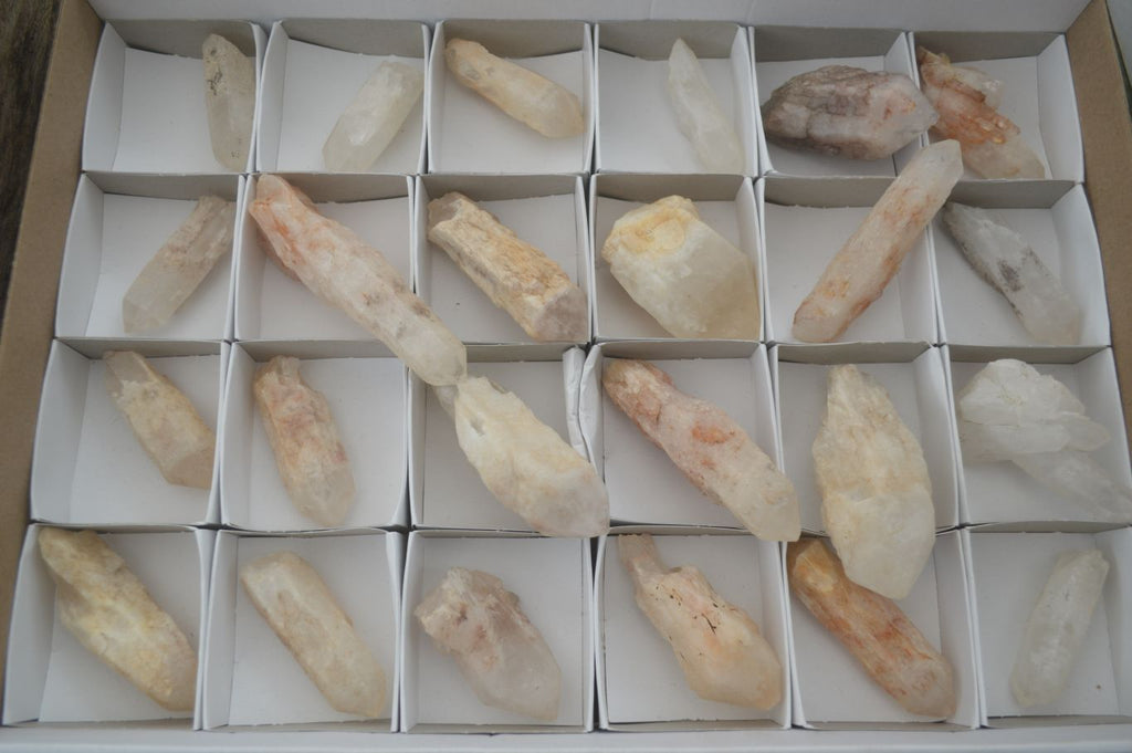 Natural Large Pineapple Candle Quartz Crystals  x 24 From Madagascar - Toprock Gemstones and Minerals 