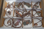 Polished Copper Wire Wrapped Ancient Eagle Pendants  x 12 From Zimbabwe - Toprock Gemstones and Minerals 