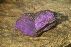 Natural Metallic Purpurite Cobbed Specimens x 3 From Erongo, Namibia - Toprock Gemstones and Minerals 