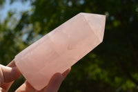 Polished Pink Rose Quartz Points  x 3 From Madagascar - TopRock