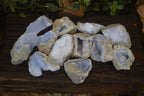Natural Blue Lace Agate Geode Specimens  x 12 From Nsanje, Malawi - Toprock Gemstones and Minerals 