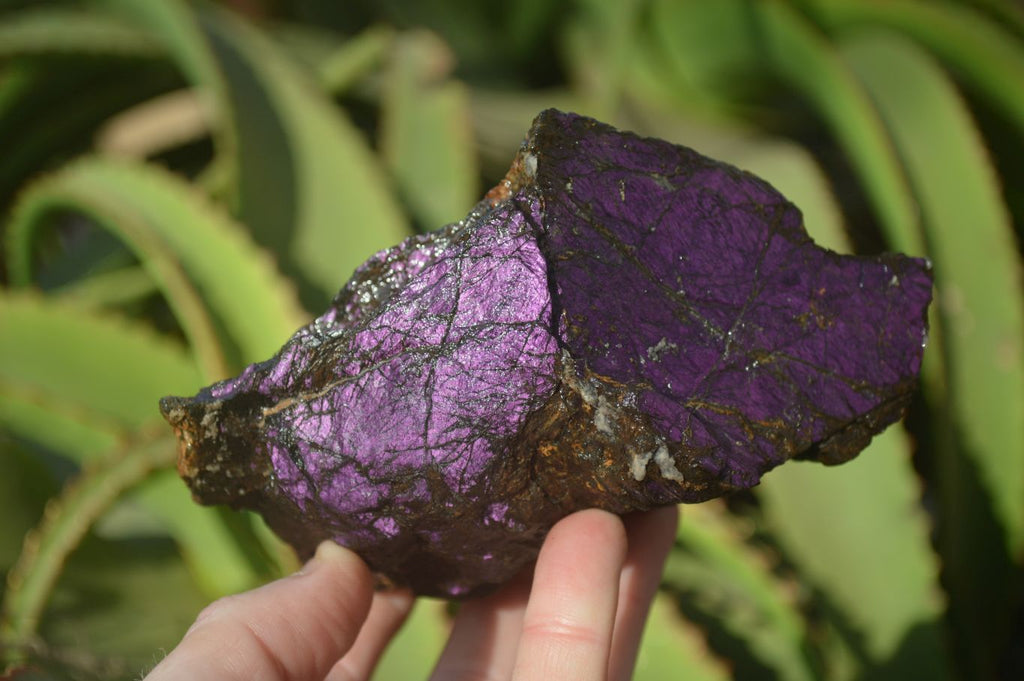 Natural Metallic Purpurite Cobbed Specimens x 3 From Erongo, Namibia - Toprock Gemstones and Minerals 