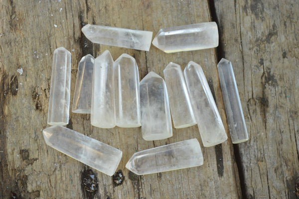 Polished Mini Optic Quartz Crystal Points  x 35 From Madagascar - TopRock