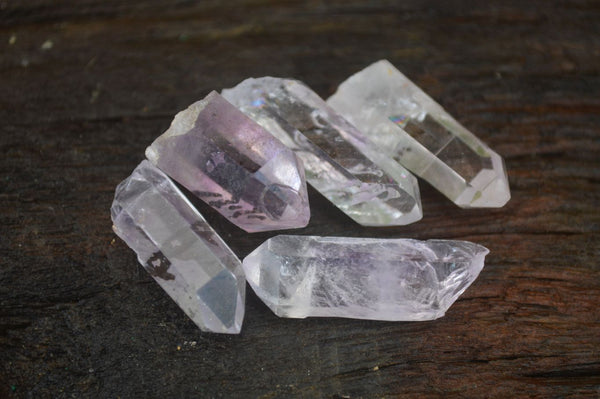 Natural Mixed Selection Of Small Brandberg Quartz Crystals  x 41 From Namibia - Toprock Gemstones and Minerals 