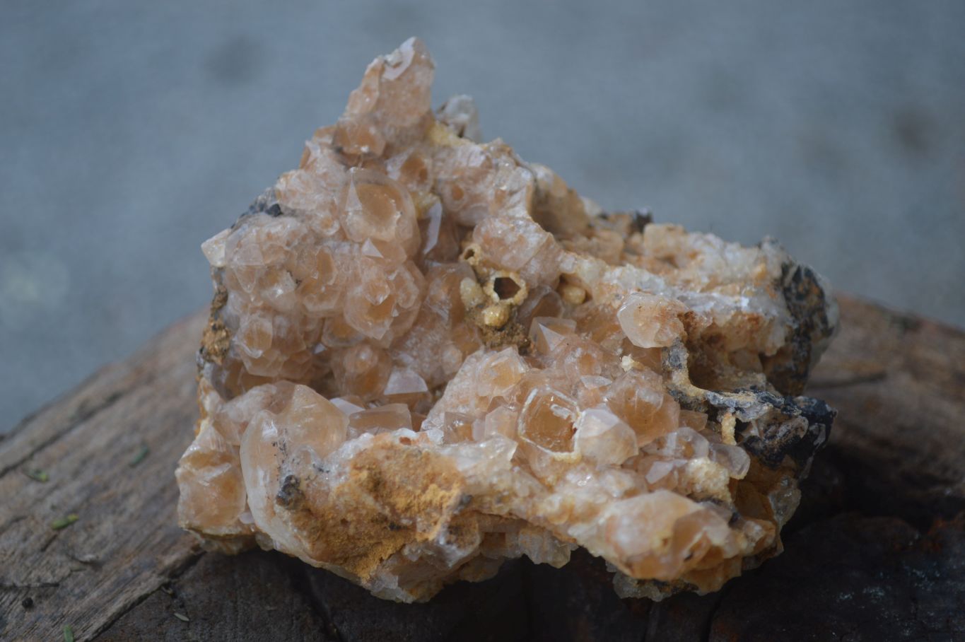 Natural Golden Limonite / Lemonite Quartz Clusters  x 12 From Zambia - Toprock Gemstones and Minerals 