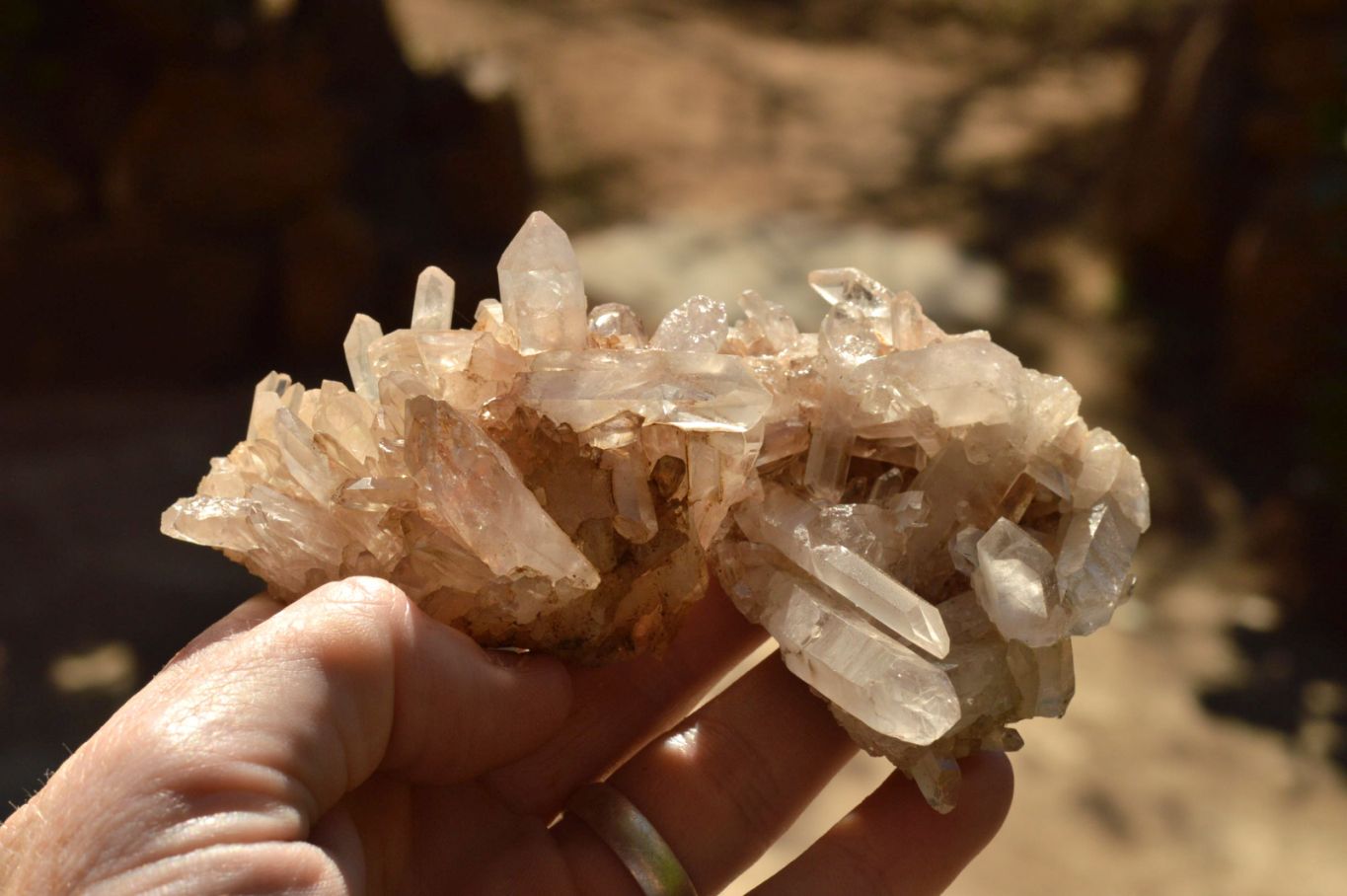 Natural Mixed Selection Of Small Quartz Clusters  x 24 From Madagascar - TopRock