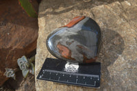 Polished Polychrome Jasper Hearts  x 6 From Madagascar