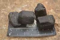 Natural Rough Schorl Black Tourmaline Crystals x 35 From Zimbabwe