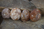 Polished Ocean  Flower Agate Palm Stones  x 12 From Madagascar - Toprock Gemstones and Minerals 