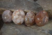 Polished Ocean  Flower Agate Palm Stones  x 12 From Madagascar - Toprock Gemstones and Minerals 