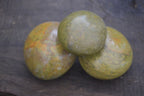 Polished Large Green Opal Palm Stones  x 12 From Madagascar - Toprock Gemstones and Minerals 