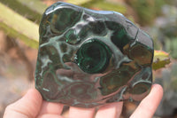 Polished Malachite Free Forms x 3 From Kolwezi, Congo - Toprock Gemstones and Minerals 