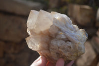 Natural Cascading Smokey Quartz Clusters x 2 From Luena, Congo - Toprock Gemstones and Minerals 