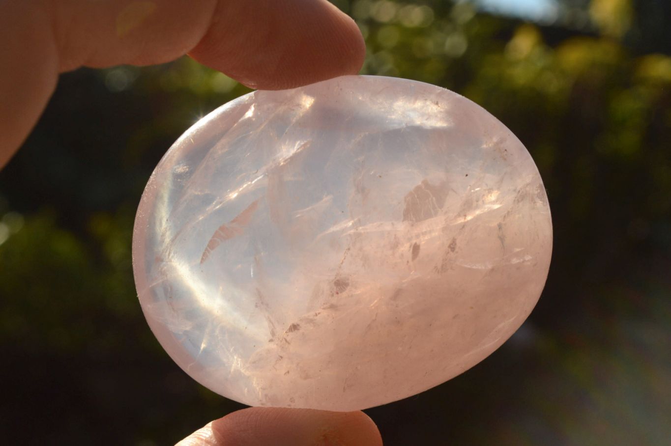 Polished Highly Selected Gemmy Pink Rose Quartz Palm Stones x 24 From Madagascar - TopRock