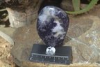 Polished Purple Lepidolite Standing Free Forms  x 3 From Zimbabwe - Toprock Gemstones and Minerals 
