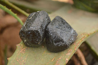 Natural Rough Schorl Black Tourmaline Crystals x 35 From Zimbabwe