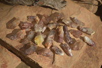 Natural Small Red Hematoid Quartz Crystals x 70 From Karoi, Zimbabwe - Toprock Gemstones and Minerals 