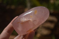 Polished  Pink Rose Quartz Standing Free Forms x 4 From Ambatondrazaka, Madagascar - TopRock