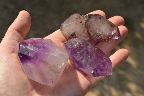 Polished Mixed Selection Of Amethyst Crystals  x 4 From Madagascar - TopRock
