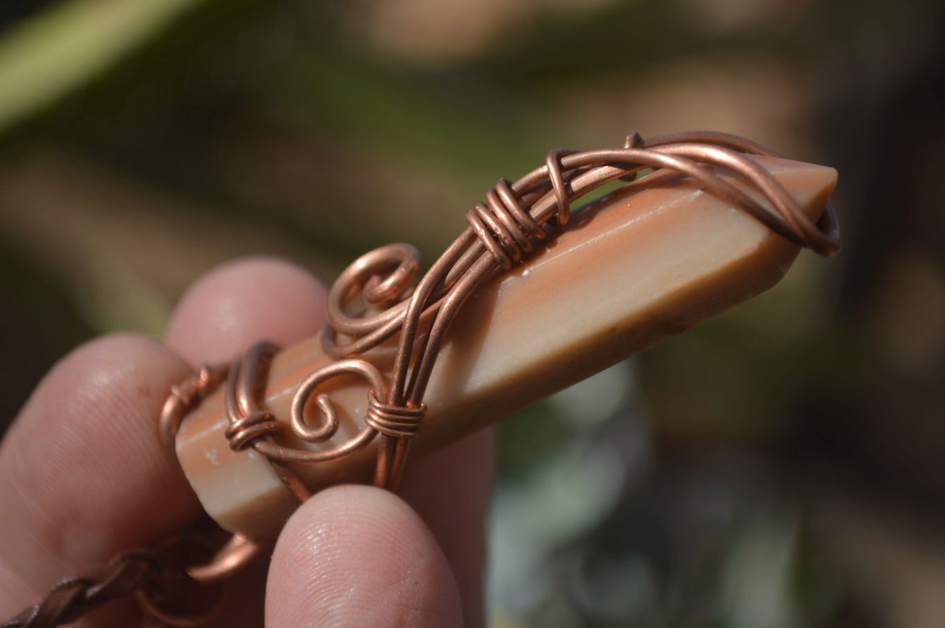 Polished Copper Wire Wrapped Ancient Eagle Pendants  x 12 From Zimbabwe - Toprock Gemstones and Minerals 