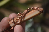 Polished Copper Wire Wrapped Ancient Eagle Pendants  x 12 From Zimbabwe - Toprock Gemstones and Minerals 
