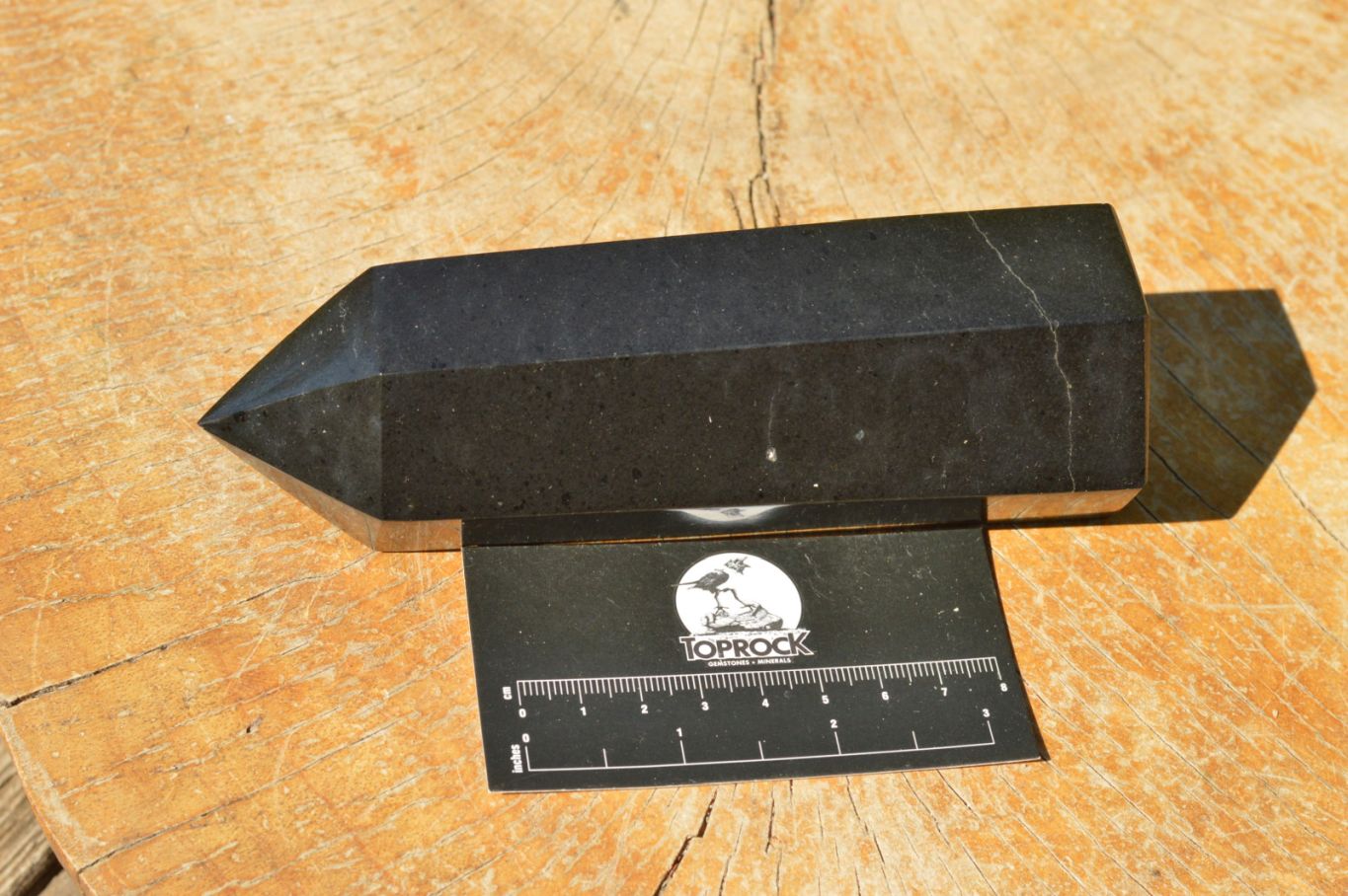 Polished Pitch Black Basalt Points  x 3 From Madagascar - TopRock