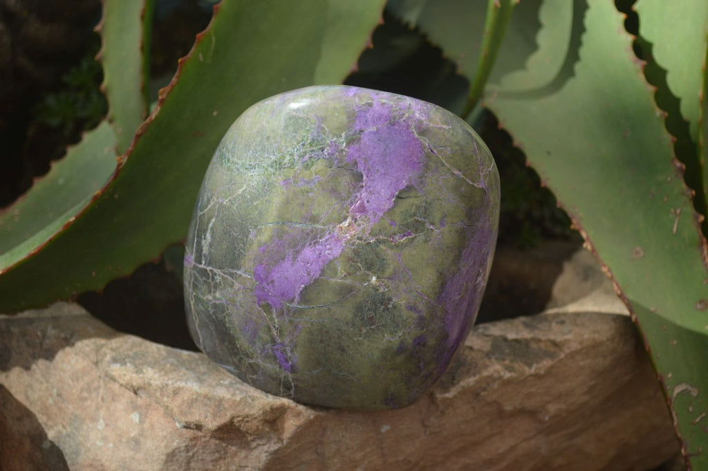 Polished Stichtite & Serpentine Standing Free Form x 1 From Barberton, South Africa - Toprock Gemstones and Minerals 