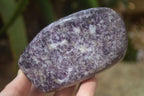 Polished Purple Lepidolite Standing Free Forms  x 3 From Zimbabwe - Toprock Gemstones and Minerals 
