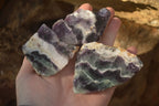 Polished  One Side Polished Watermelon Fluorite Pieces  x 10 From Uis, Namibia - Toprock Gemstones and Minerals 