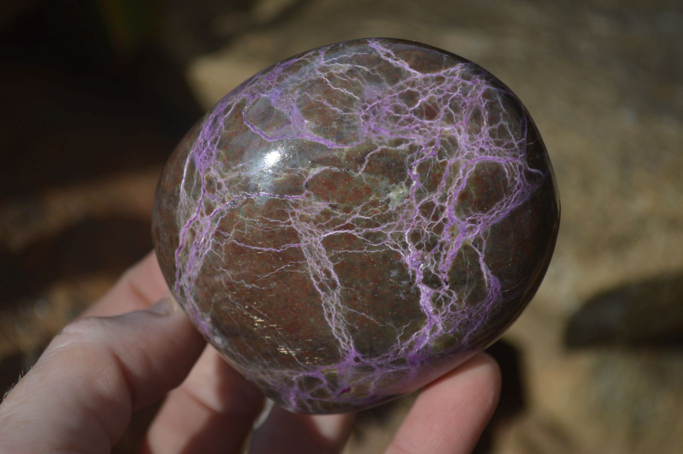 Polished Stichtite & Serpentine Standing Free Forms x 2 From Barberton, South Africa - Toprock Gemstones and Minerals 