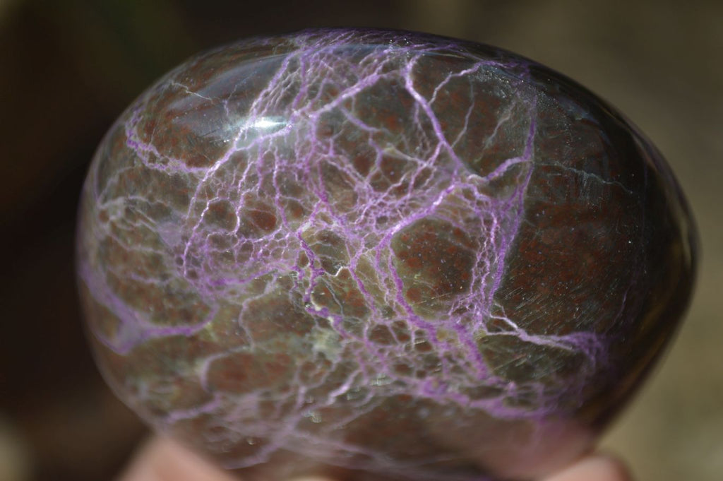 Polished Stichtite & Serpentine Standing Free Forms x 2 From Barberton, South Africa - Toprock Gemstones and Minerals 
