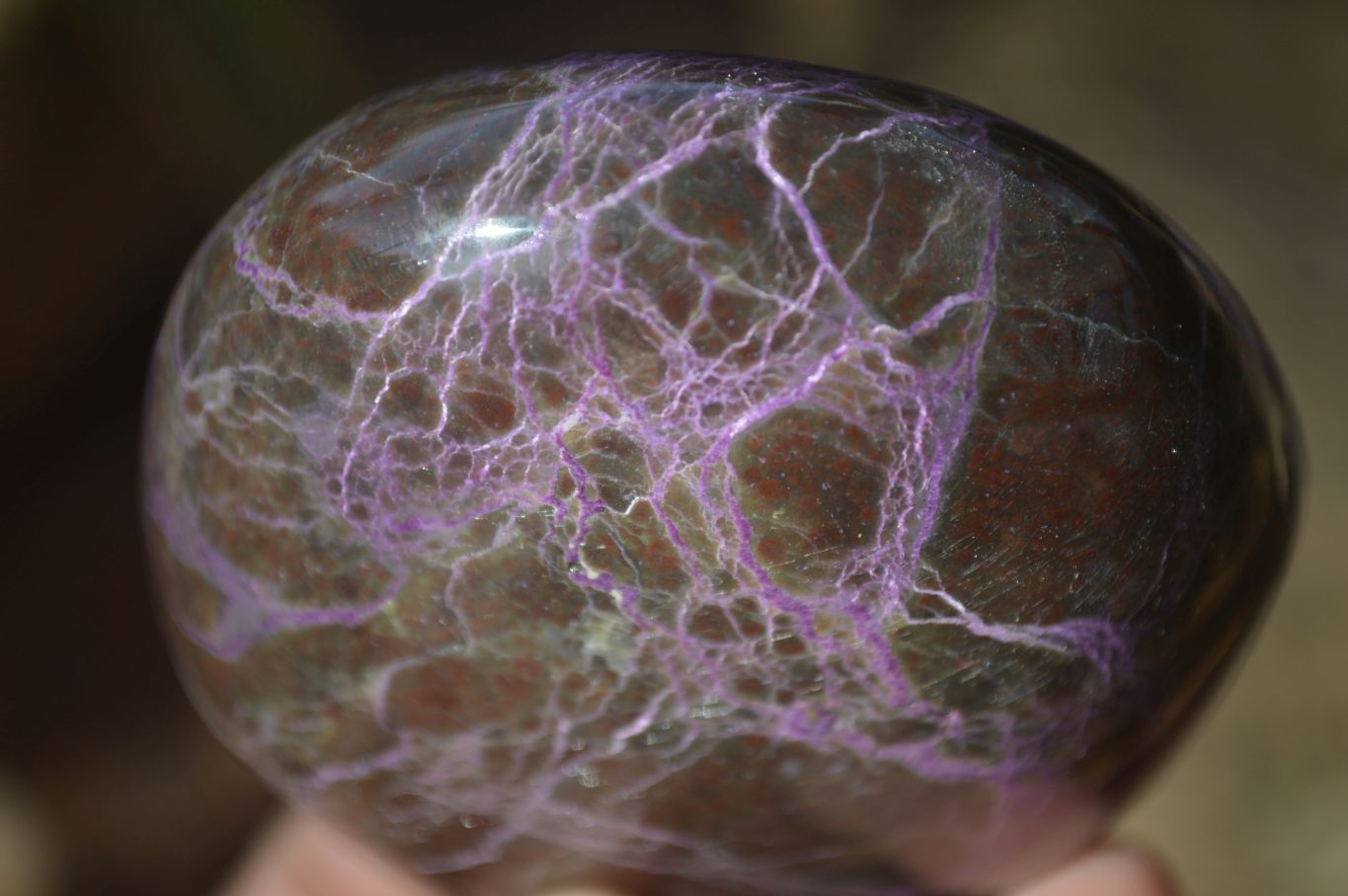 Polished Stichtite & Serpentine Standing Free Forms x 2 From Barberton, South Africa - Toprock Gemstones and Minerals 