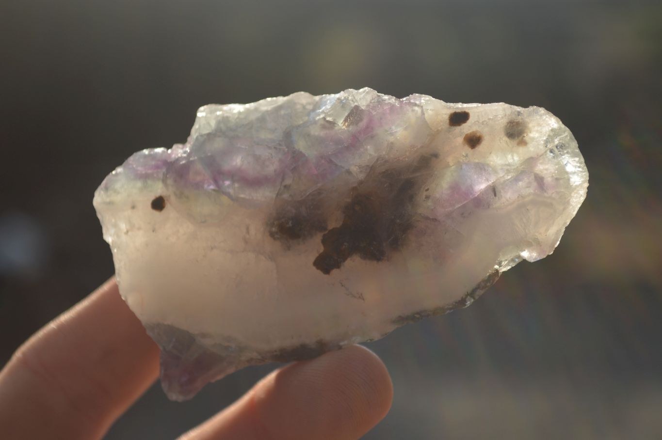 Polished  One Side Polished Watermelon Fluorite Pieces  x 10 From Uis, Namibia - Toprock Gemstones and Minerals 