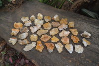 Natural Mini Golden Limonite / Lemonite Quartz Specimens  x 61 From Zambia - Toprock Gemstones and Minerals 