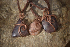 Polished Copper Wire Wrapped Ancient Eagle Pendants  x 12 From Zimbabwe - Toprock Gemstones and Minerals 