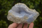 Natural Blue Lace Agate Geode Specimens  x 12 From Nsanje, Malawi - Toprock Gemstones and Minerals 