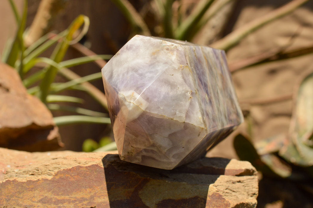 Polished Large Chevron Amethyst Point  x 1 From Madagascar - TopRock