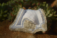 Natural Blue Lace Agate Geode Specimens  x 12 From Nsanje, Malawi - Toprock Gemstones and Minerals 