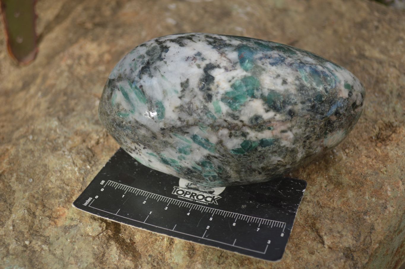 Polished Emerald Mica In Matrix Free Forms x 2 From Mutoko, Zimbabwe - Toprock Gemstones and Minerals 